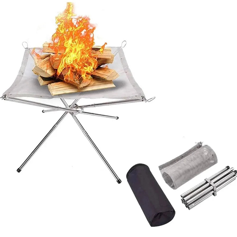 מדף אש מתקפל למחנאות